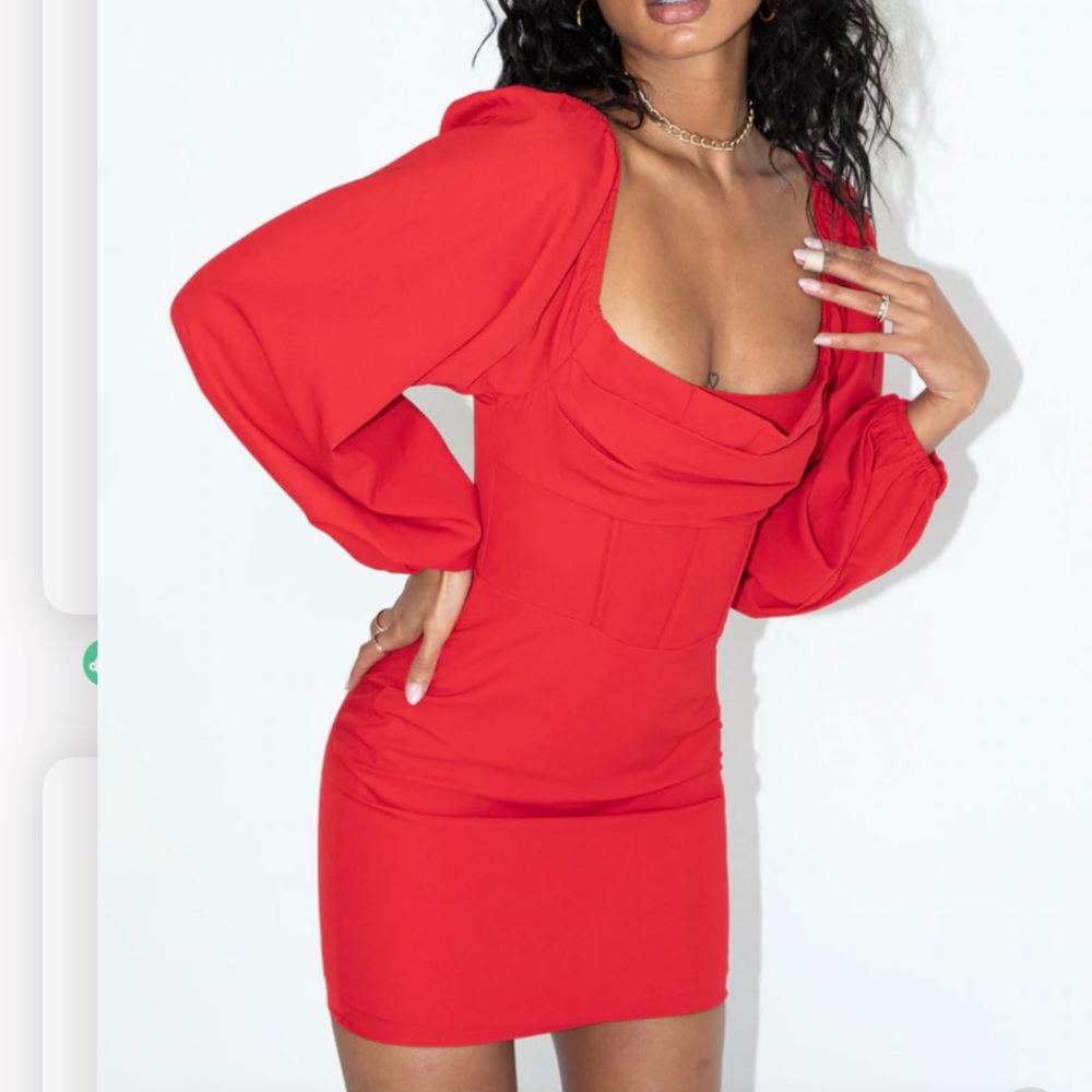 Princess Polly— Lillie Long Sleeve Mini Dress